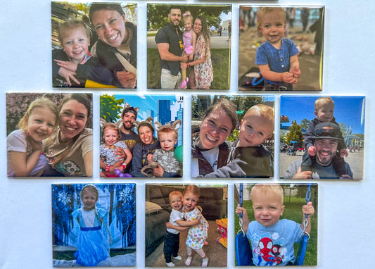 2” Square Custom Photo Magnets